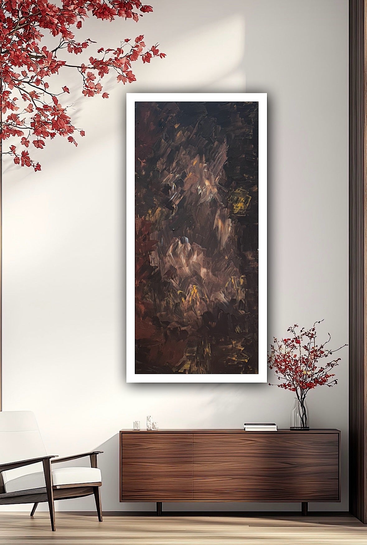Richter Original Abstract Oil Painting On Canvas 60x120cm Unfinished Chapter
