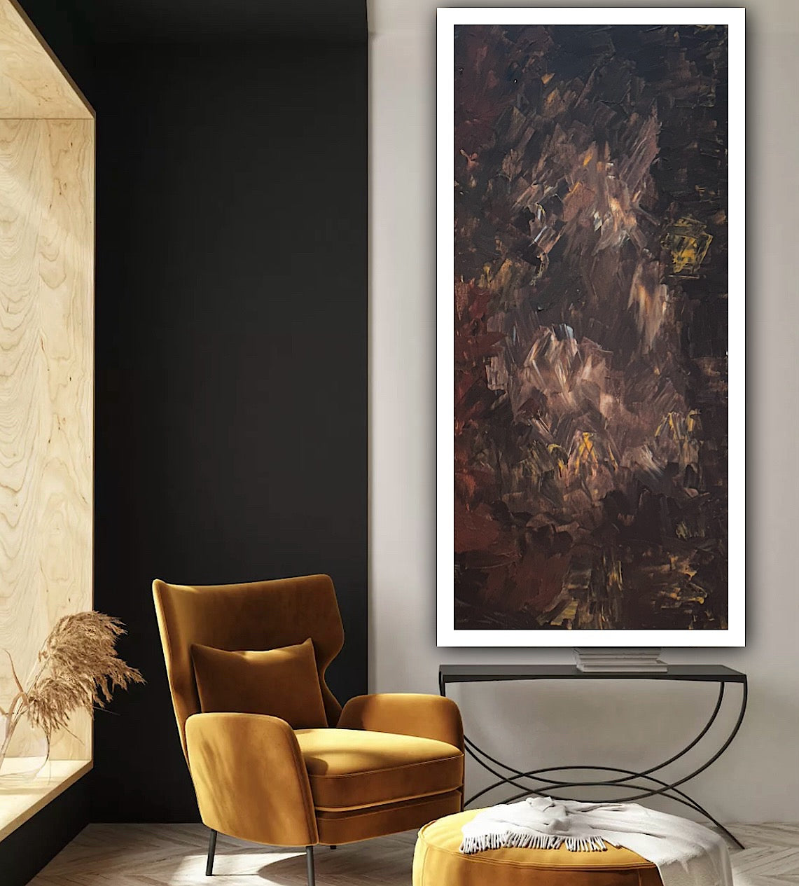 Richter Original Abstract Oil Painting On Canvas 60x120cm Unfinished Chapter