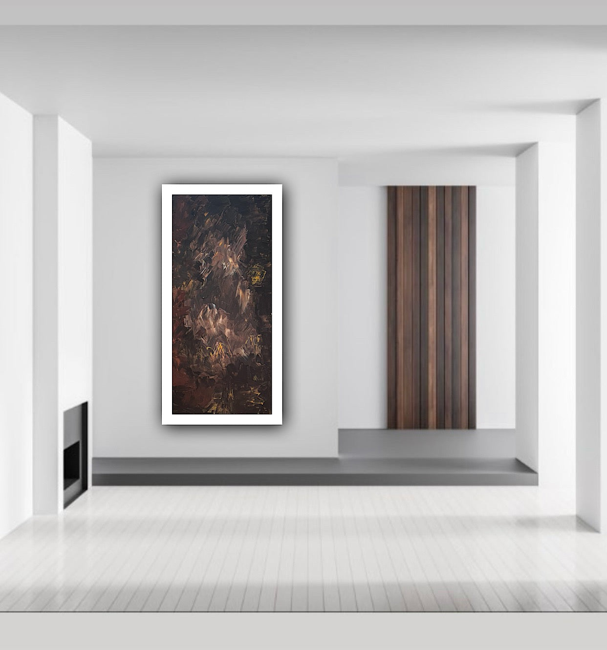 Richter Original Abstract Oil Painting On Canvas 60x120cm Unfinished Chapter