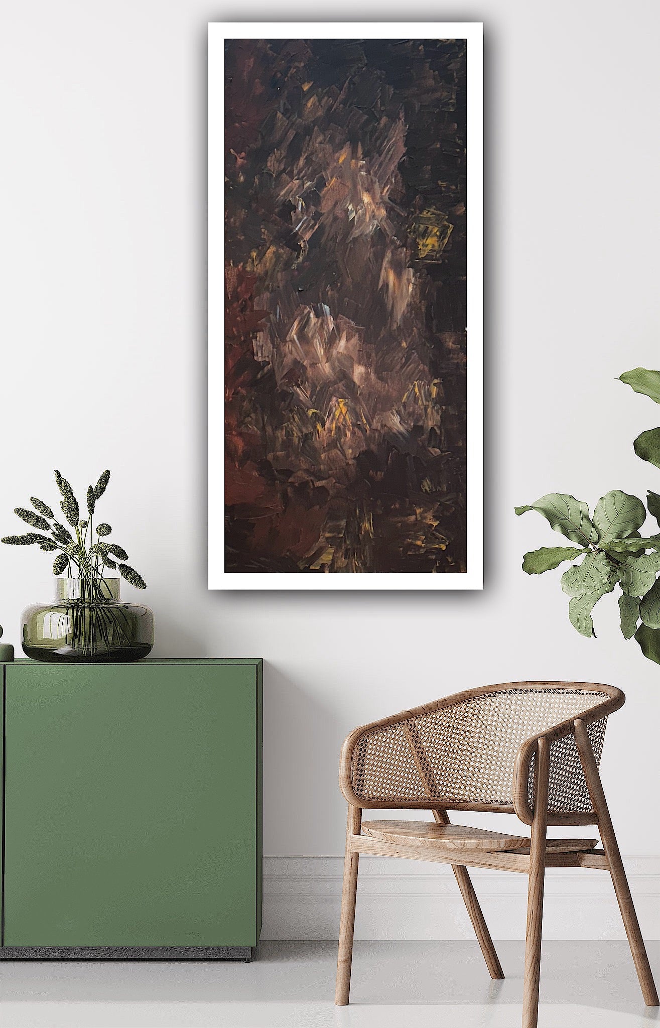Richter Original Abstract Oil Painting On Canvas 60x120cm Unfinished Chapter