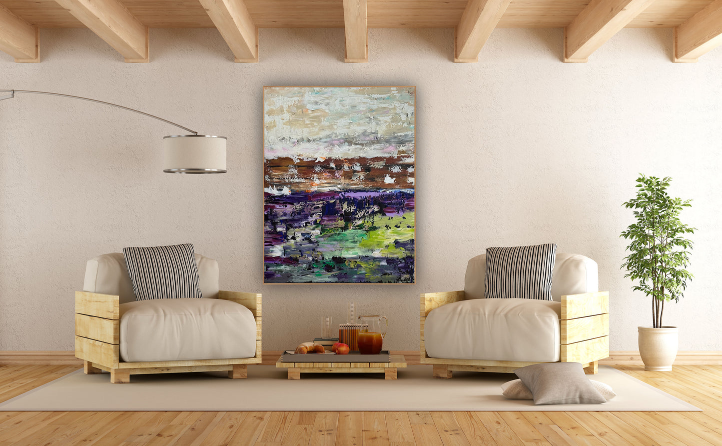 Oka contemporary Abstract Oil Painting Canvas 100x80cm Texture The Sky that Never Settles