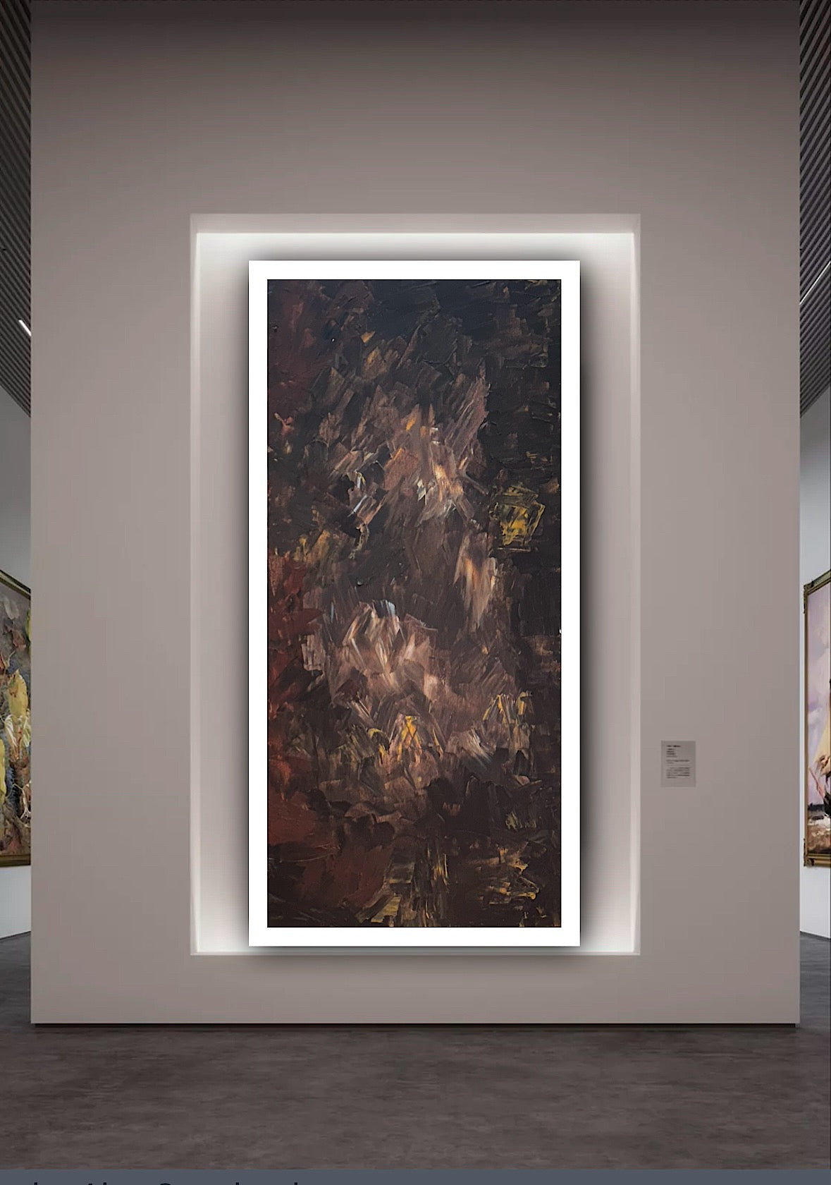 Richter Original Abstract Oil Painting On Canvas 60x120cm Unfinished Chapter