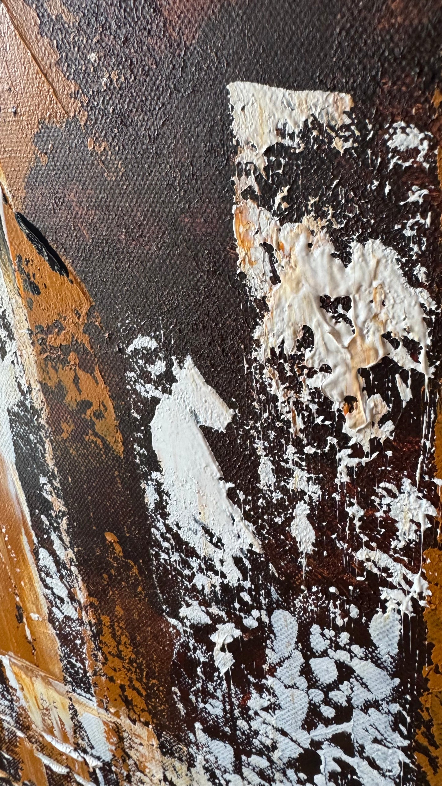 Richter Original Abstract Oil Painting On Canvas 60x120cm Cityscape escape New York