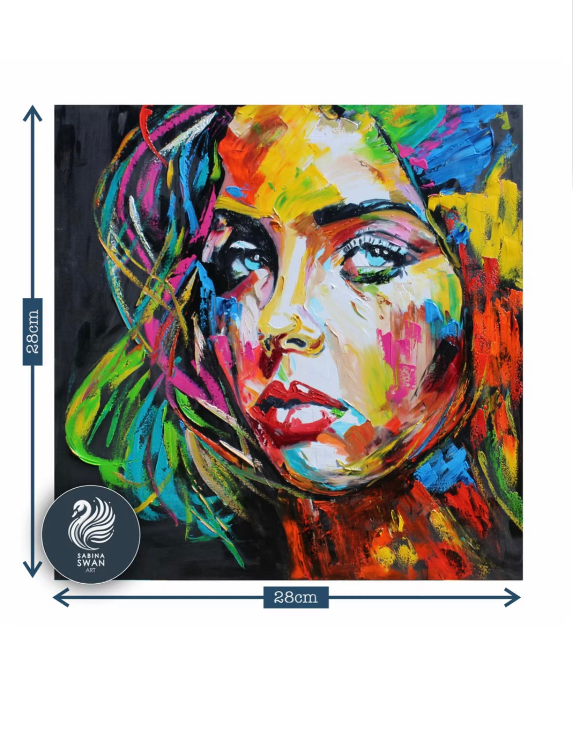 Art Wooden Puzzle for Adults Sabina Swan Art Original Jigsaw Pillow Eyes