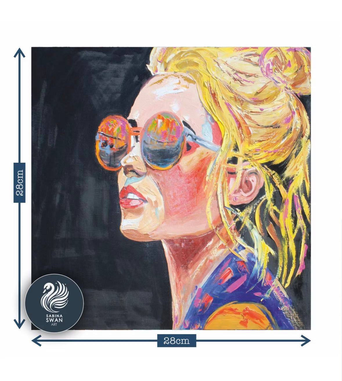 Art Wooden Puzzle for Adults Sabina Swan Art Original Jigsaw Blondie