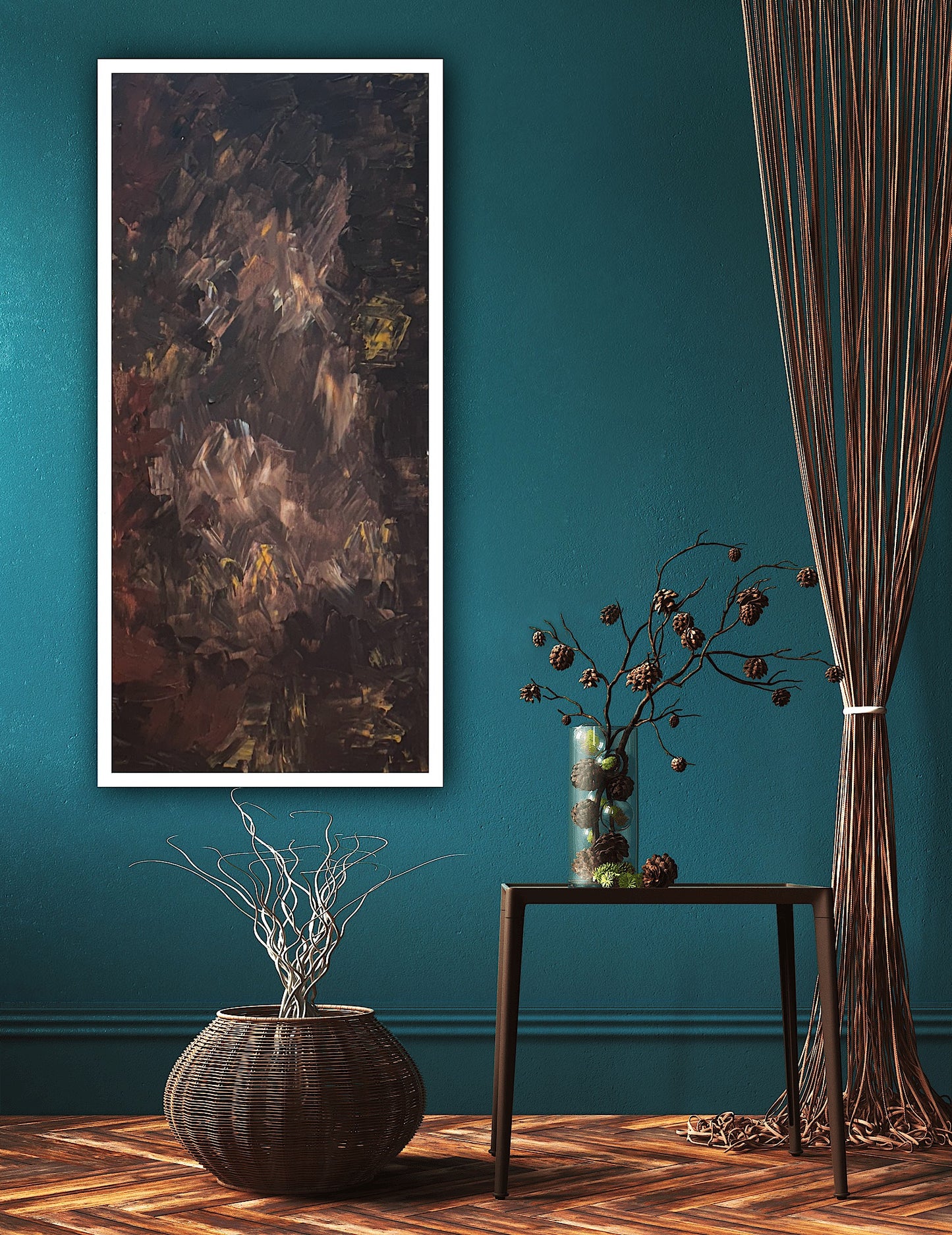 Richter Original Abstract Oil Painting On Canvas 60x120cm Unfinished Chapter