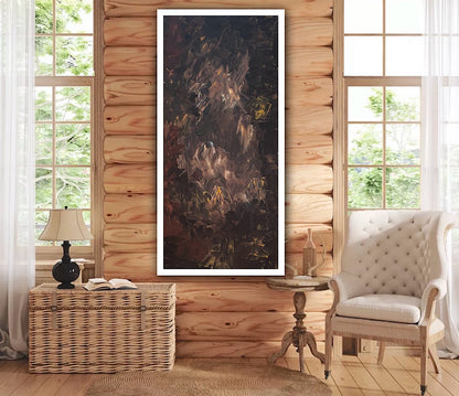 Richter Original Abstract Oil Painting On Canvas 60x120cm Unfinished Chapter