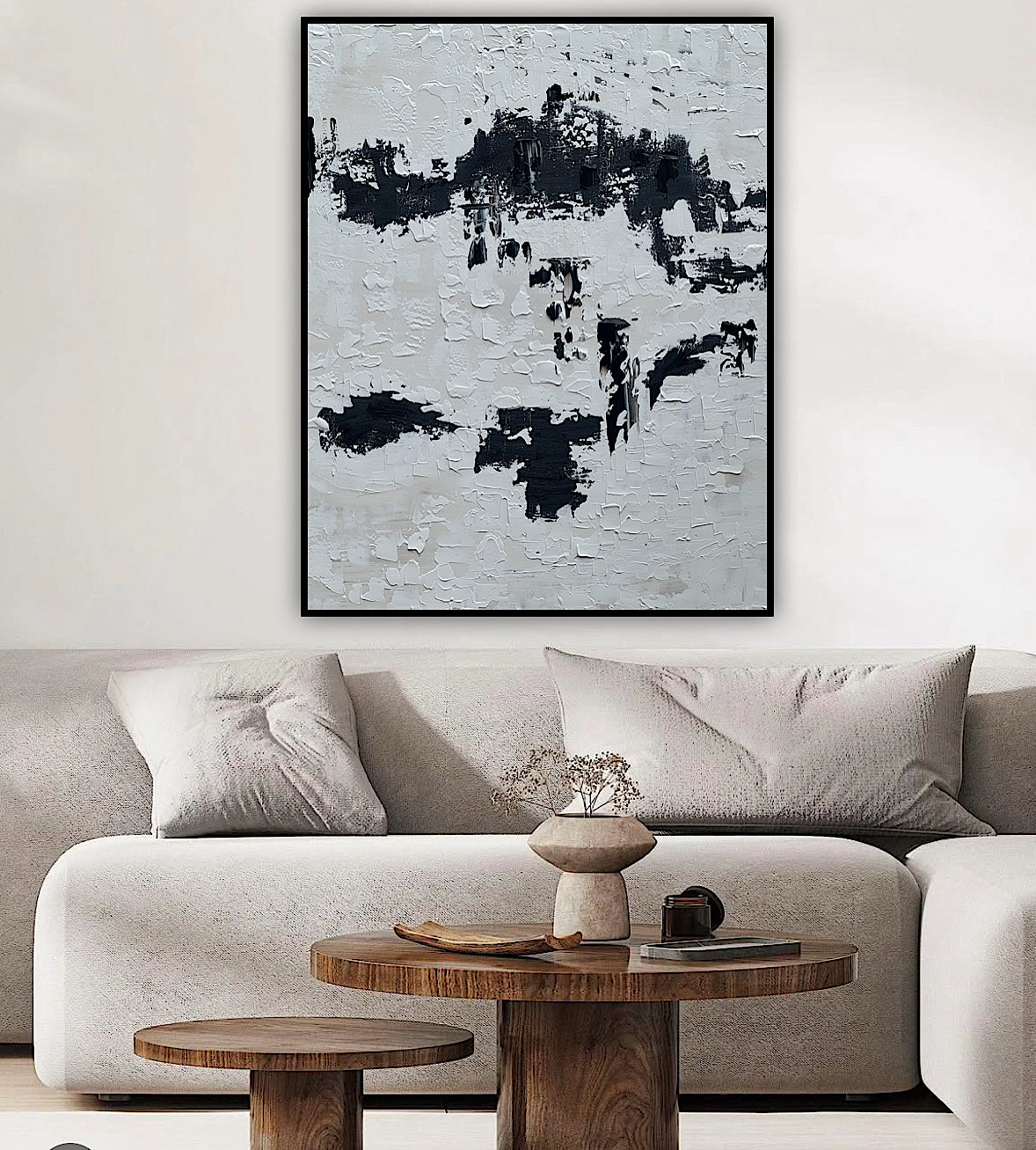 Original abstract Oil Painting On Canvas 76 X 60cm textured ‘Urban Fragments’
