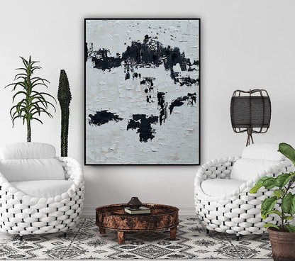 Original abstract Oil Painting On Canvas 76 X 60cm textured ‘Urban Fragments’
