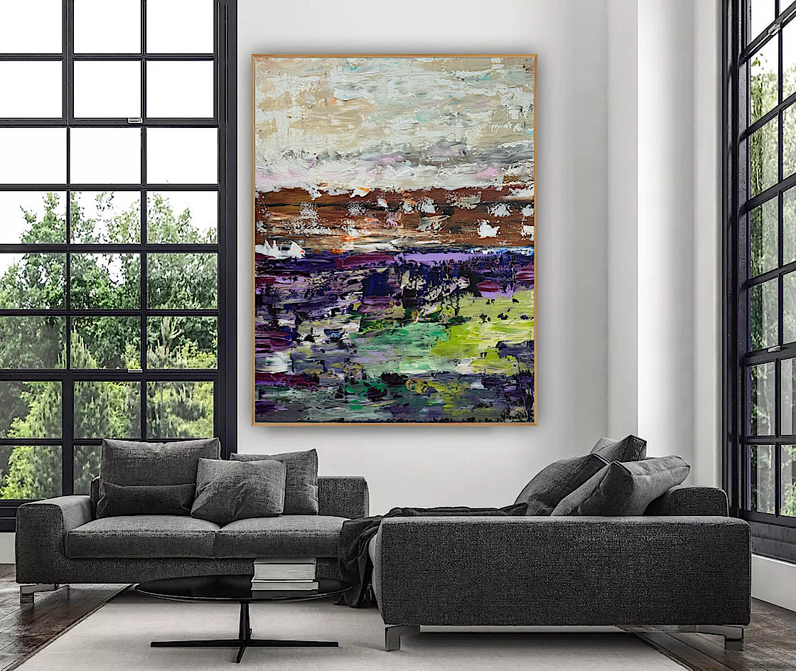 Oka contemporary Abstract Oil Painting Canvas 100x80cm Texture The Sky that Never Settles