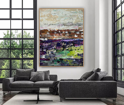 Oka contemporary Abstract Oil Painting Canvas 100x80cm Texture The Sky that Never Settles
