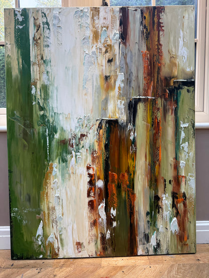Contemporary textured Abstract Original Oil Painting On 121x92cm canvas Patina