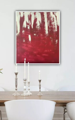 Large Original Mark Rothko Style Oil Painting On Wood Size 50cmX60 Cm In Harrods