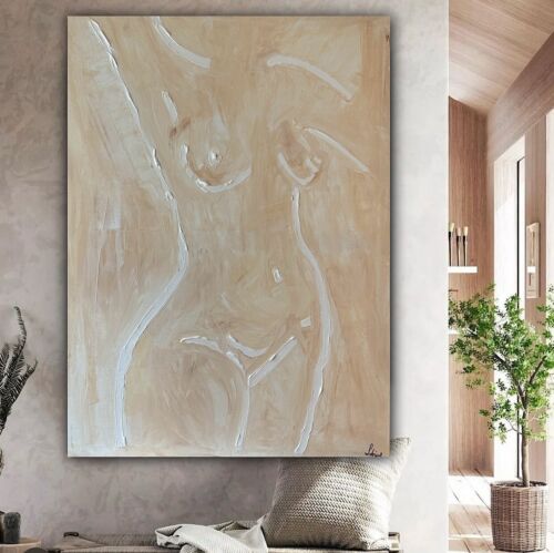 Oka Design Contemporary Abstract Original Oil Painting On 80x60cm Canvas Nude