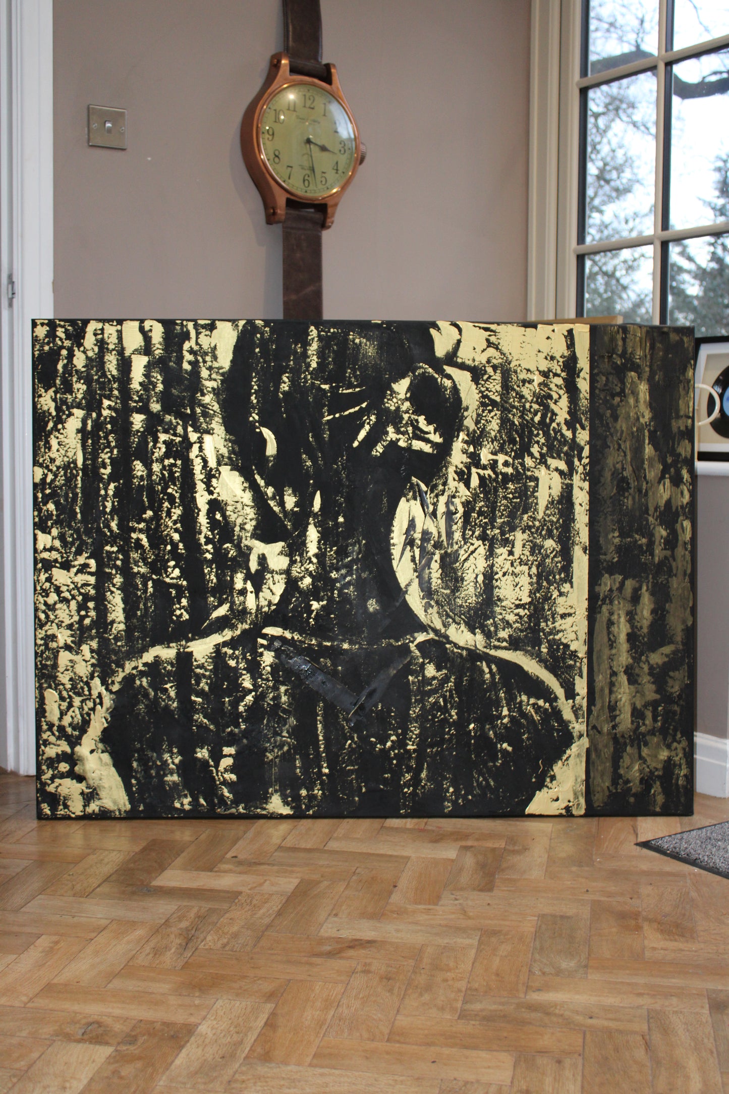 Original Abstract Oil Painting On Canvas 122 x 92cm Woman in The Shadows oka