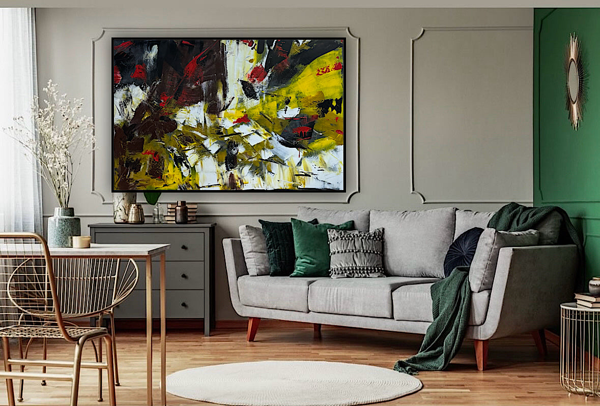 Original Abstract Oil Painting On Canvas 150cm x 100cm Velvet Soul Oka