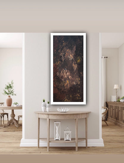 Richter Original Abstract Oil Painting On Canvas 60x120cm Unfinished Chapter