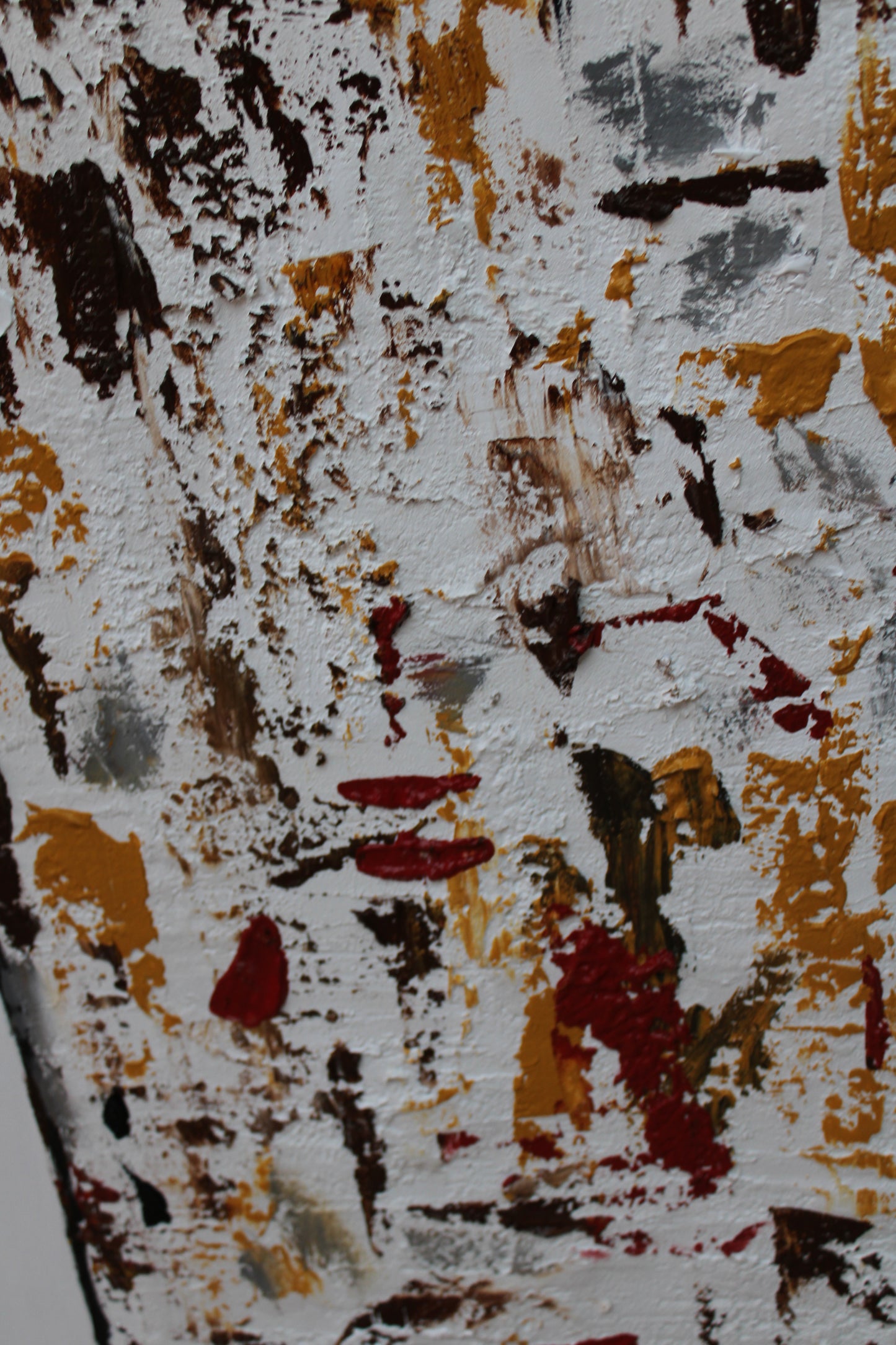 Oka style textured Original modern Abstract Oil Painting On Canvas 80 x 80cm ‘Unfinished Story’