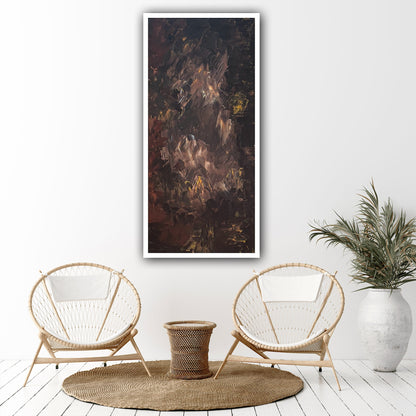 Richter Original Abstract Oil Painting On Canvas 60x120cm Unfinished Chapter