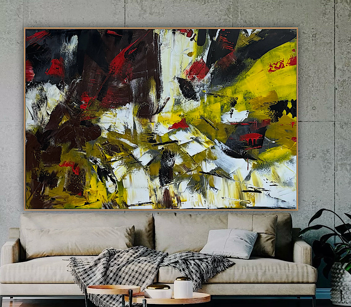 Original Abstract Oil Painting On Canvas 150cm x 100cm Velvet Soul Oka
