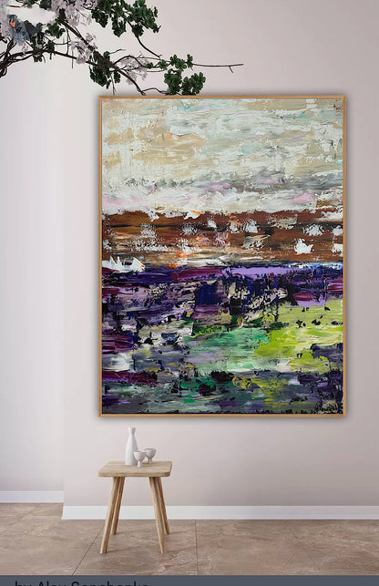 Oka contemporary Abstract Oil Painting Canvas 100x80cm Texture The Sky that Never Settles