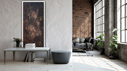 Richter Original Abstract Oil Painting On Canvas 60x120cm Unfinished Chapter