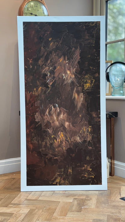 Richter Original Abstract Oil Painting On Canvas 60x120cm Unfinished Chapter