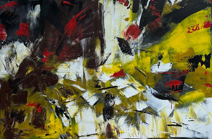 Original Abstract Oil Painting On Canvas 150cm x 100cm Velvet Soul Oka