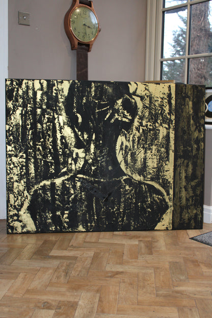 Original Abstract Oil Painting On Canvas 122 x 92cm Woman in The Shadows oka