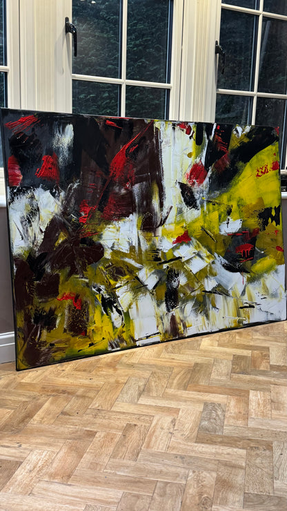 Original Abstract Oil Painting On Canvas 150cm x 100cm Velvet Soul Oka