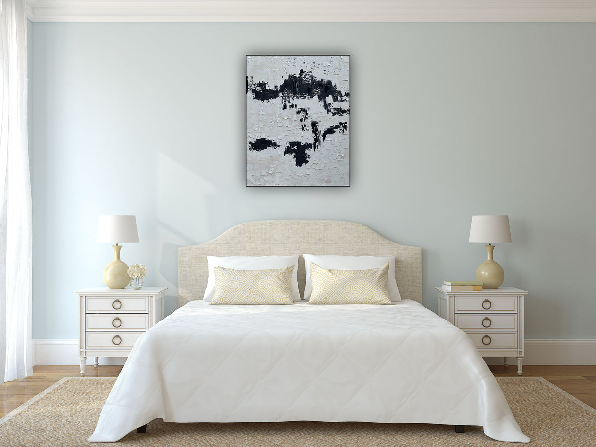 Original abstract Oil Painting On Canvas 76 X 60cm textured ‘Urban Fragments’