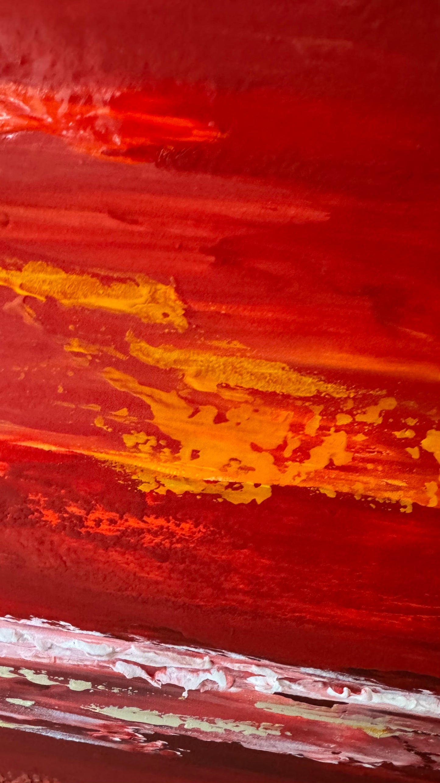 Oka style textured Original modern Abstract Oil Painting On Canvas 80 x 80cm ‘Veil of Dusk ‘Coast