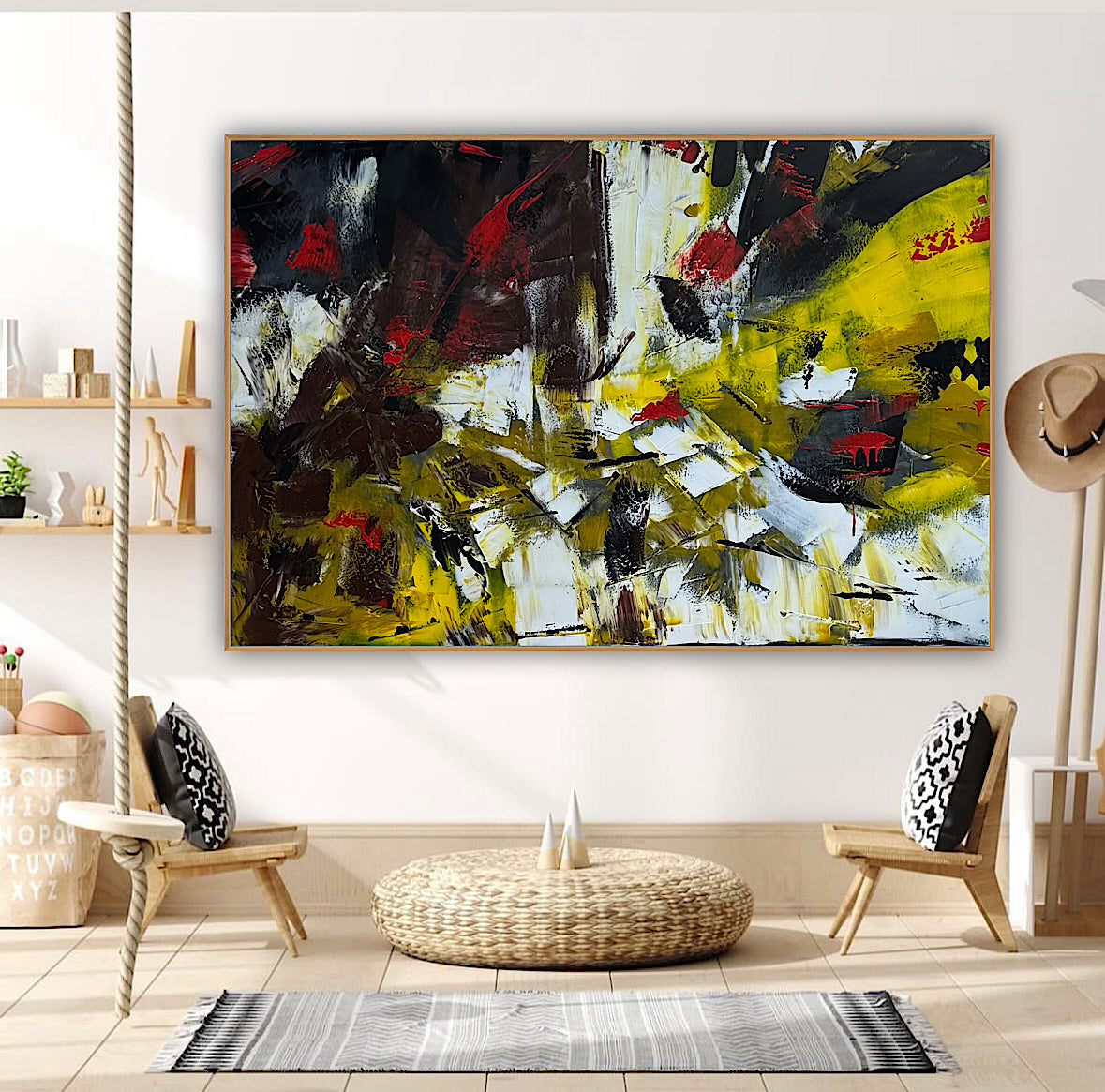 Original Abstract Oil Painting On Canvas 150cm x 100cm Velvet Soul Oka