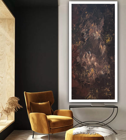 Richter Original Abstract Oil Painting On Canvas 60x120cm Unfinished Chapter