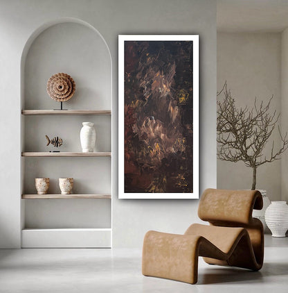 Richter Original Abstract Oil Painting On Canvas 60x120cm Unfinished Chapter