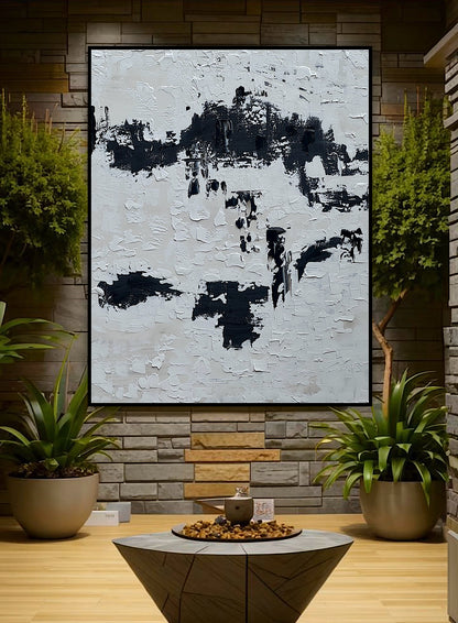 Original abstract Oil Painting On Canvas 76 X 60cm textured ‘Urban Fragments’