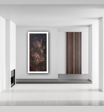 Richter Original Abstract Oil Painting On Canvas 60x120cm Unfinished Chapter