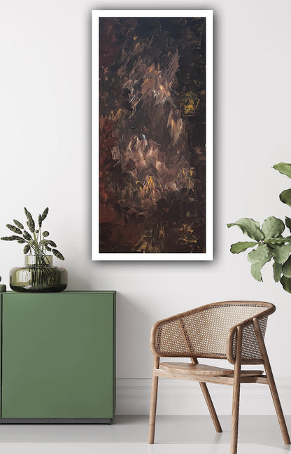 Richter Original Abstract Oil Painting On Canvas 60x120cm Unfinished Chapter