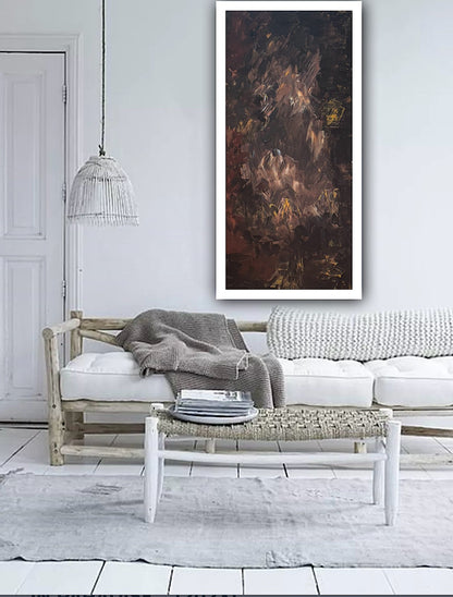 Richter Original Abstract Oil Painting On Canvas 60x120cm Unfinished Chapter