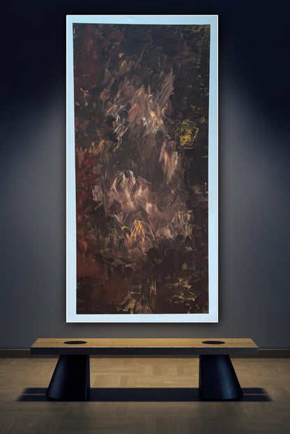 Richter Original Abstract Oil Painting On Canvas 60x120cm Unfinished Chapter