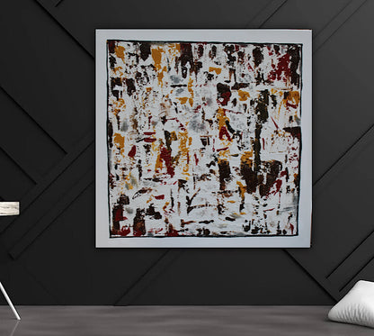 Oka style textured Original modern Abstract Oil Painting On Canvas 80 x 80cm ‘Unfinished Story’