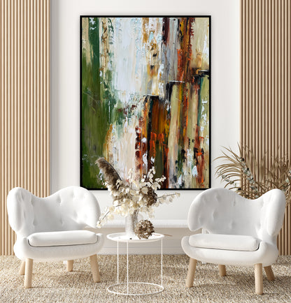 Contemporary textured Abstract Original Oil Painting On 121x92cm canvas Patina