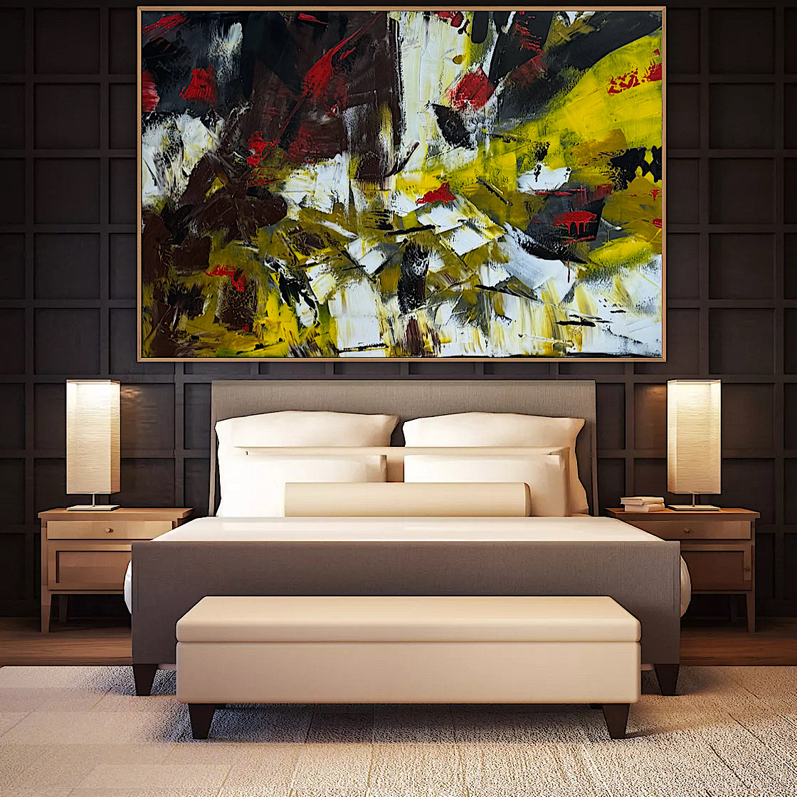 Original Abstract Oil Painting On Canvas 150cm x 100cm Velvet Soul Oka