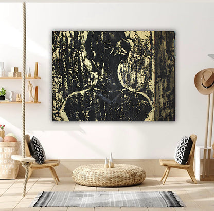 Original Abstract Oil Painting On Canvas 122 x 92cm Woman in The Shadows oka