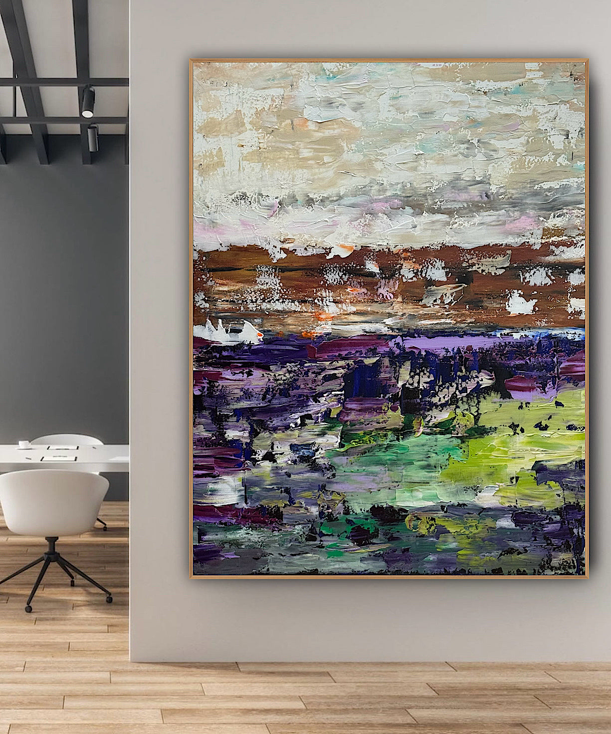 Oka contemporary Abstract Oil Painting Canvas 100x80cm Texture The Sky that Never Settles