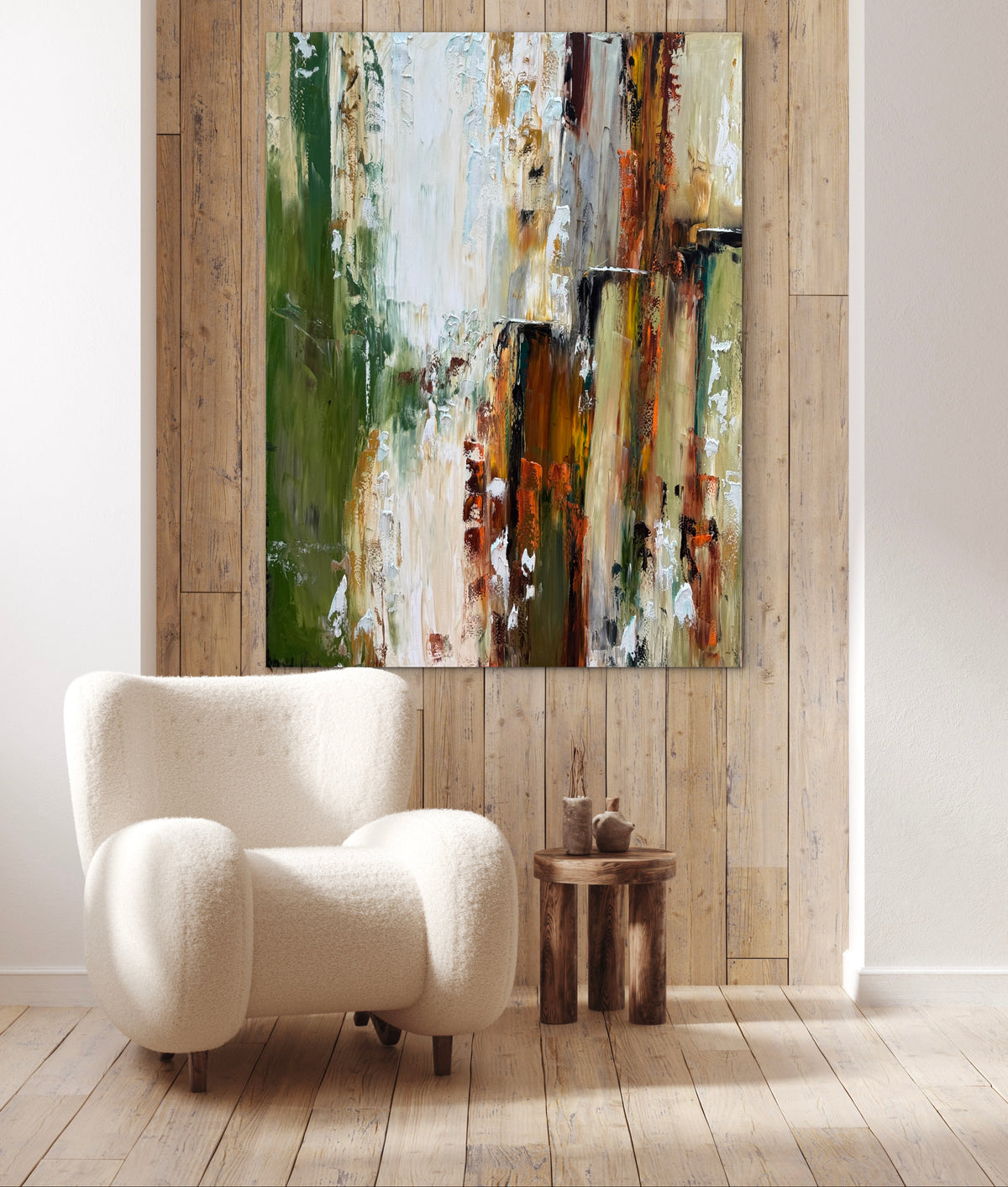 Contemporary textured Abstract Original Oil Painting On 121x92cm canvas Patina