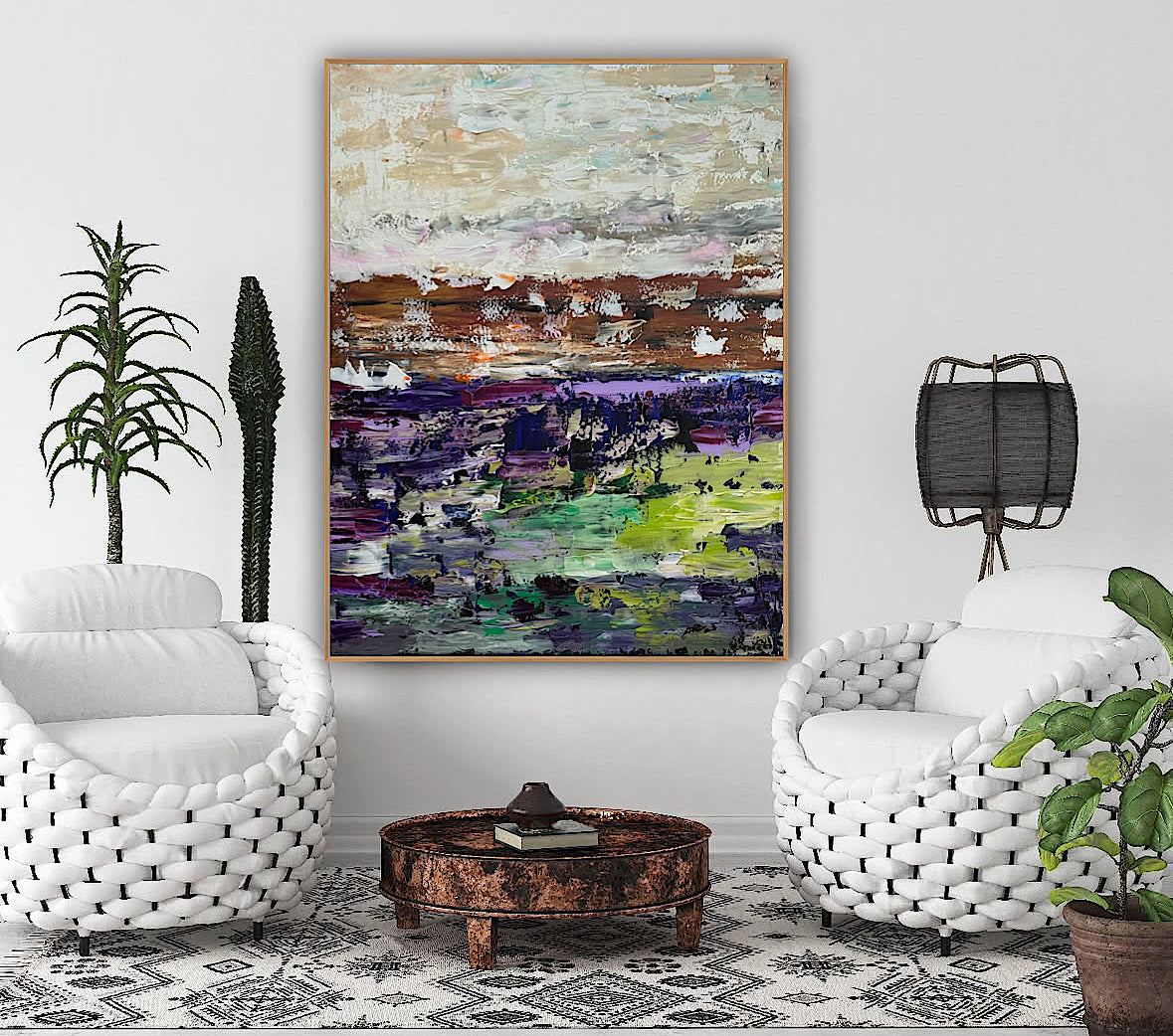 Oka contemporary Abstract Oil Painting Canvas 100x80cm Texture The Sky that Never Settles