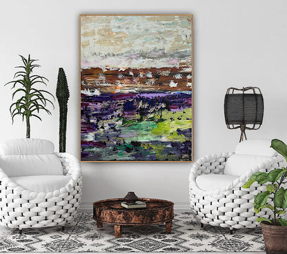 Oka contemporary Abstract Oil Painting Canvas 100x80cm Texture The Sky that Never Settles