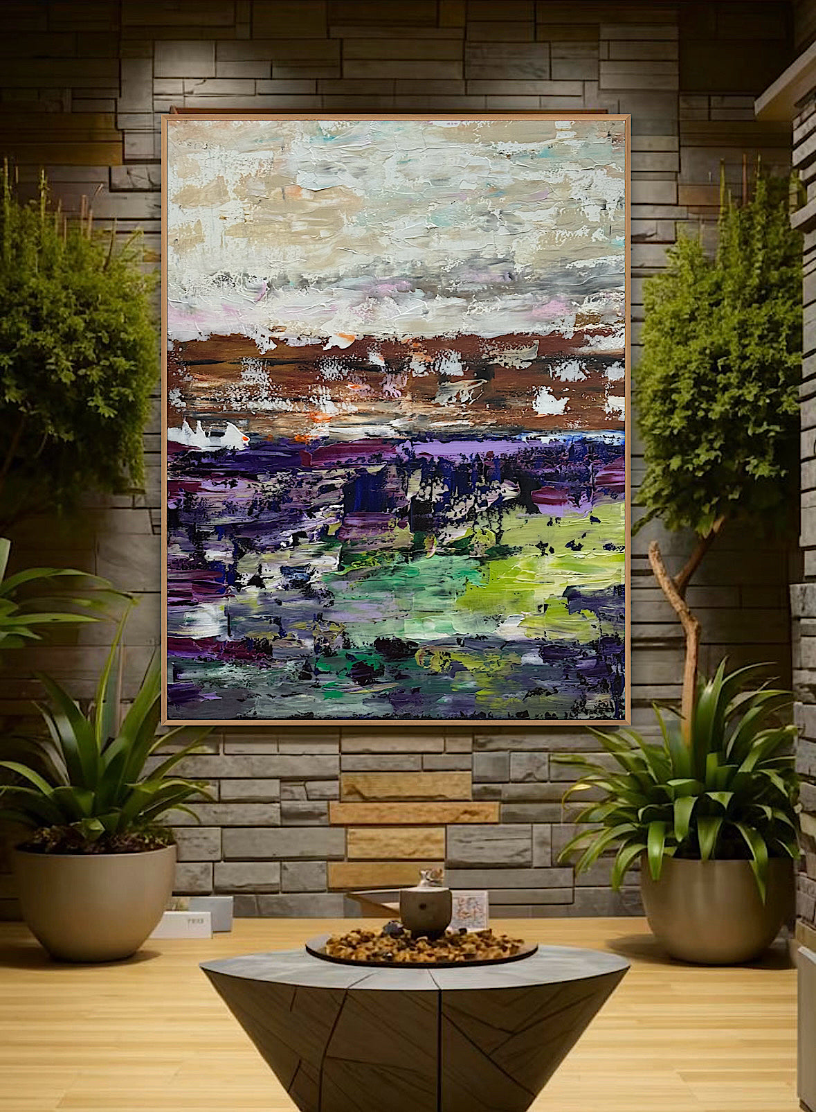 Oka contemporary Abstract Oil Painting Canvas 100x80cm Texture The Sky that Never Settles