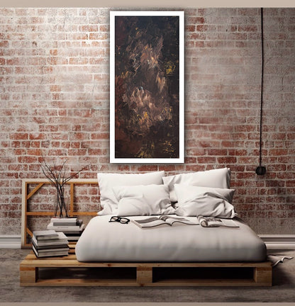 Richter Original Abstract Oil Painting On Canvas 60x120cm Unfinished Chapter